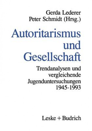 Buch Autoritarismus Und Gesellschaft Gerda Lederer