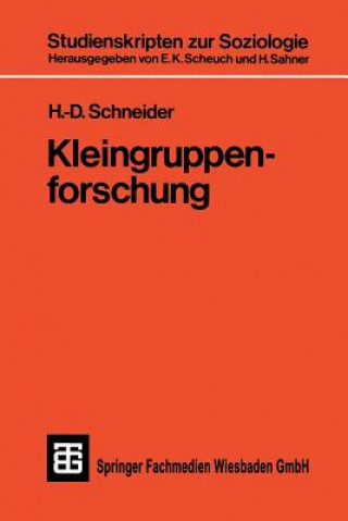 Książka Kleingruppenforschung H. -D. Schneider