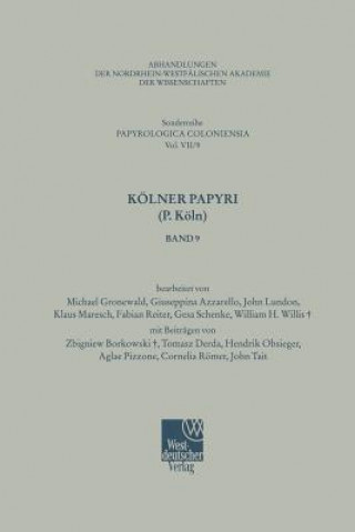 Книга Koelner Papyri (P. Koeln) M. Gronewald