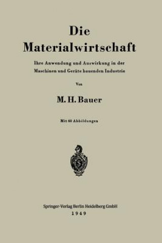 Carte Die Materialwirtschaft Max H. Bauer