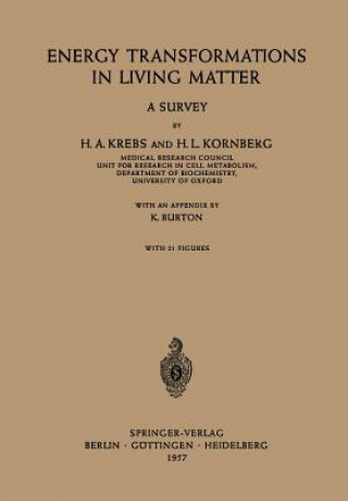 Kniha Energy Transformations in Living Matter Hans A. Krebs