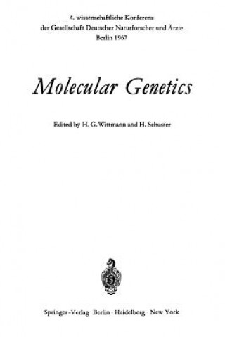 Knjiga Molecular Genetics Heinz G. Wittmann