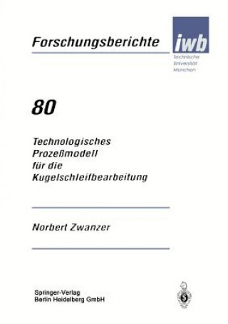 Könyv Technologisches Proze modell F r Die Kugelschleifbearbeitung Norbert Zwanzer