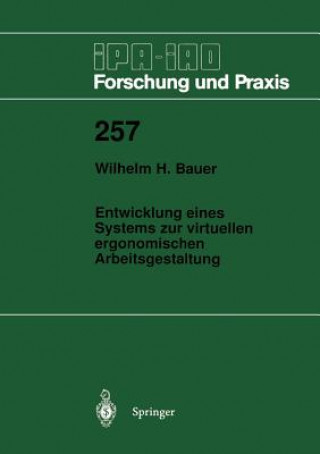 Carte Entwicklung Eines Systems Zur Virtuellen Ergonomischen Arbeitsgestaltung Wilhelm H. Bauer