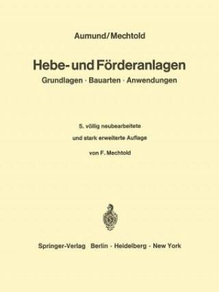 Kniha Hebe- Und F rderanlagen Heinrich Aumund