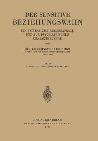 Könyv Sensitive Beziehungswahn Ernst Kretschmer