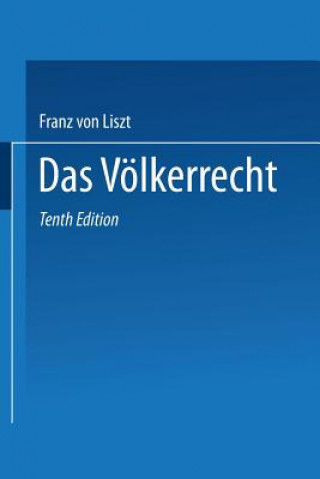 Könyv Das V lkerrecht F. von List