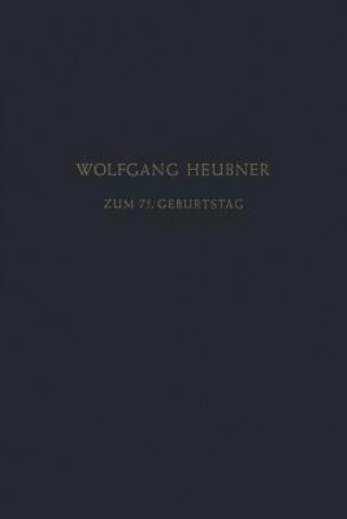Carte Festschrift Zum 75. Geburtstag Wolfgang Heubner