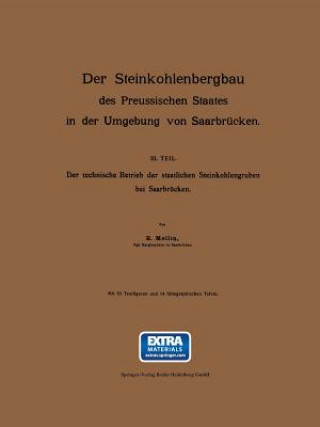 Carte Der Steinkohlenbergbau Des Preussischen Staates in Der Umgebung Von Saarbrucken R. Mellin