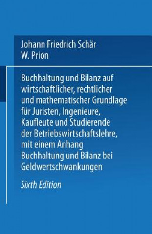 Książka Buchhaltung Und Bilanz Johann Friedrich Schär