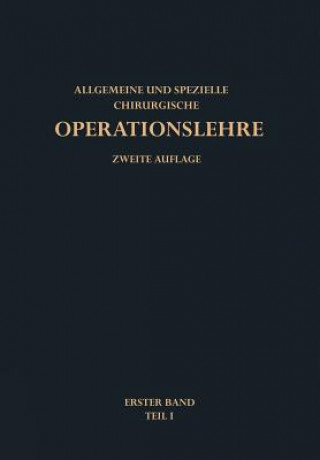 Kniha Allgemeine Operationslehre G. Hegemann
