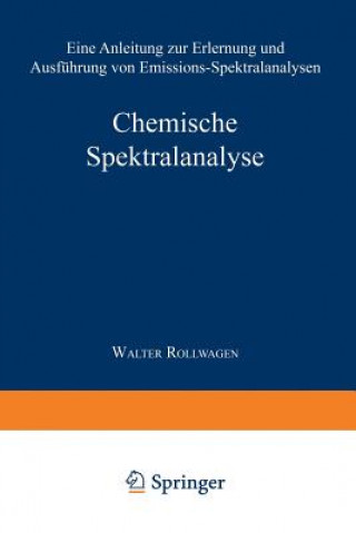 Könyv Chemische Spektralanalyse Wolfgang Seith
