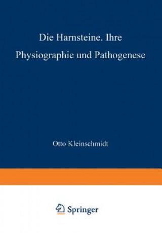 Könyv Harnsteine Otto Kleinschmidt