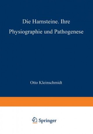 Buch Harnsteine Otto Kleinschmidt