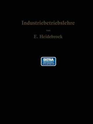 Book Industriebetriebslehre E. Heidebroek