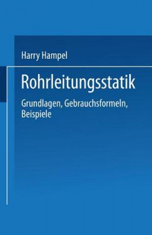 Kniha Rohrleitungsstatik Harry Hampel