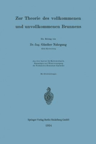 Könyv Zur Theorie Des Vollkommenen Und Unvollkommenen Brunnens Günther Nahrgang