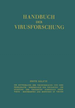 Carte Handbuch Der Virusforschung R. Doerr