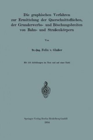 Carte Graphischen Verfahren Zur Ermittelung Der Querschnittsflachen, Der Grunderwerbs- Und Boeschungsbreiten Von Bahn- Und Strassenkoerpern Felix von Glaßer