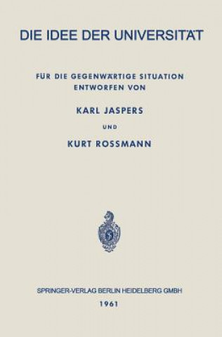 Книга Idee Der Universitat Karl Jaspers