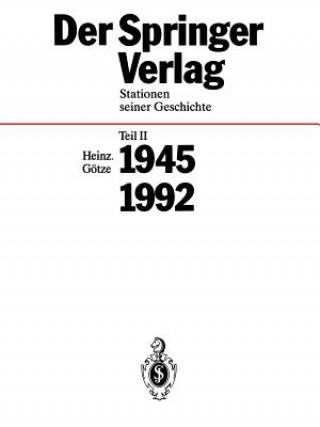 Book Der Springer-Verlag Heinz Götze