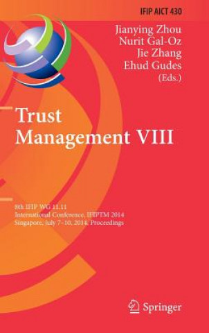 Kniha Trust Management VIII Jianying Zhou