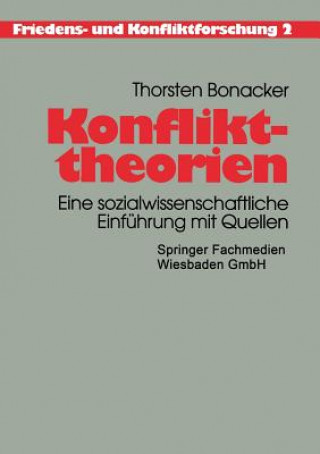 Kniha Konflikttheorien Thorsten Bonacker