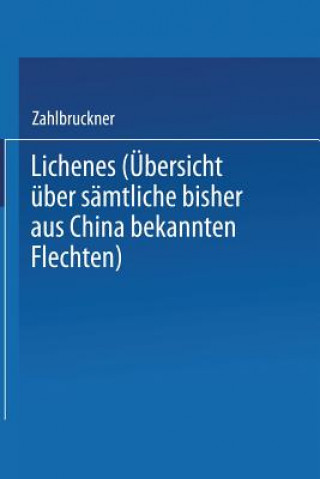 Βιβλίο Lichenes Alexander Zahlbruckner