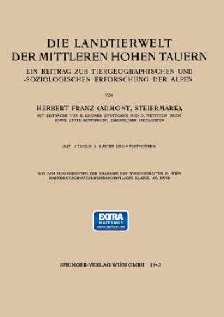 Kniha Die Landtierwelt Der Mittleren Hohen Tauern Hubert Franz