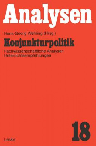 Könyv Konjunkturpolitik Hans-Georg Wehling