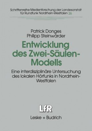 Libro Entwicklung Des Zwei-S ulen-Modells Patrick Donges