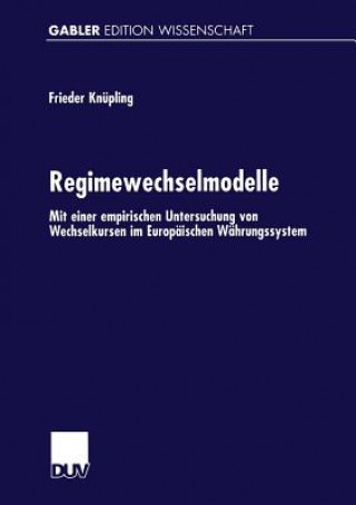 Kniha Regimewechselmodelle Frieder Knüpling