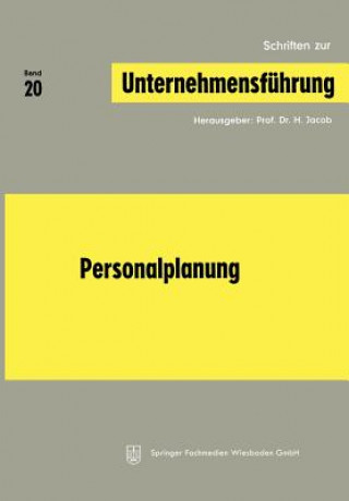 Kniha Personalplanung H. Jacob
