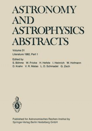 Kniha Astronomy and Astrophysics Abstracts S. Böhme