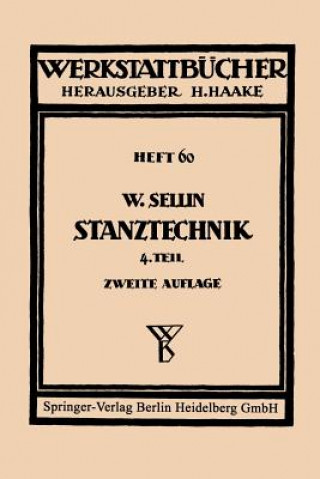 Livro Stanztechnik Walter Sellin