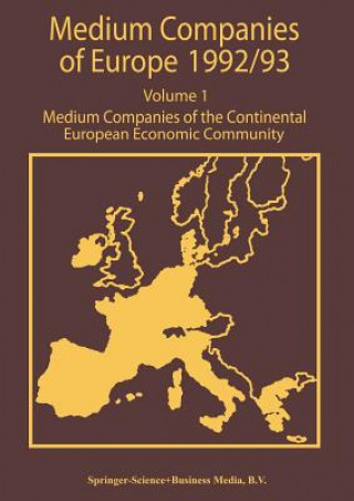 Carte Medium Companies of Europe 1992/93 R. Whiteside