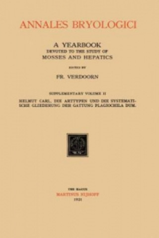 Livre Annales Bryologici Fr. Verdoorn