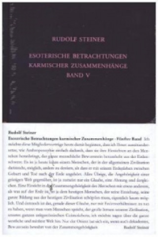 Βιβλίο Esoterische Betrachtungen karmischer Zusammenhänge. Bd.5 Steiner Rudolf