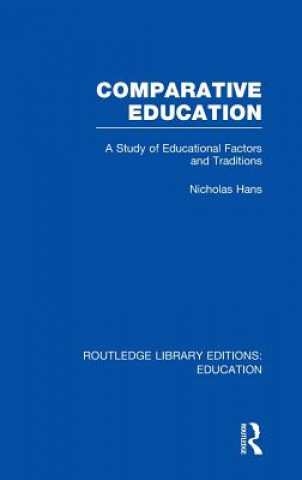 Carte Comparative Education Nicholas A. Hans