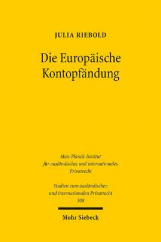 Книга Die Europaische Kontopfandung Julia Riebold