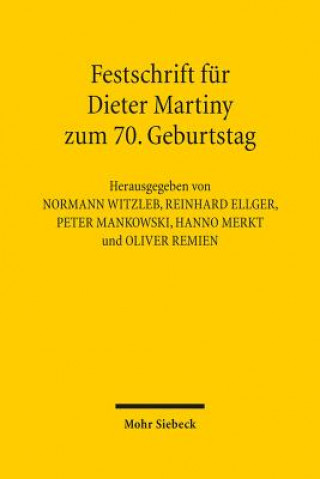 Knjiga Festschrift fur Dieter Martiny zum 70. Geburtstag Normann Witzleb