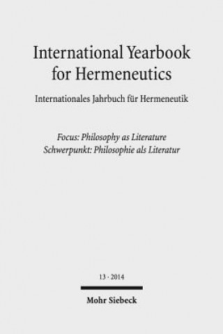 Könyv International Yearbook for Hermeneutics / Internationales Jahrbuch fur Hermeneutik Günter Figal