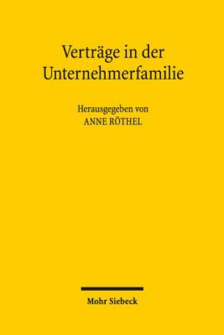 Livre Vertrage in der Unternehmerfamilie Anne Röthel