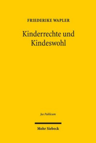 Kniha Kinderrechte und Kindeswohl Friederike Wapler