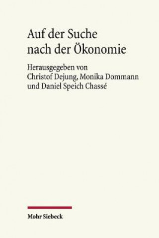 Livre Auf der Suche nach der OEkonomie Christof Dejung