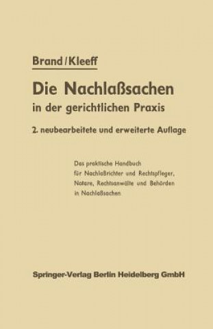 Kniha Die Nachlasssachen in Der Gerichtlichen Praxis Arthur Brand