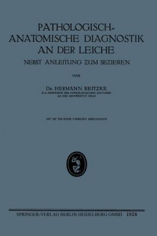 Knjiga Pathologisch-Anatomische Diagnostik an Der Leiche Hermann Heinrich Wilhelm Beitzke