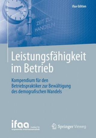 Kniha Leistungsfahigkeit Im Betrieb ifaa Institut für angewandte Arbeitswissensch