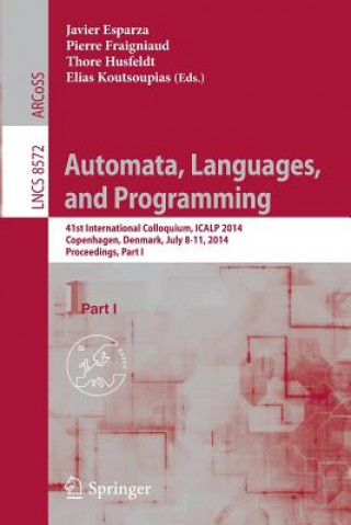 Book Automata, Languages, and Programming Javier Esparza