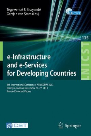 Książka e-Infrastructure and e-Services for Developing Countries Tegawendé F. Bissyandé